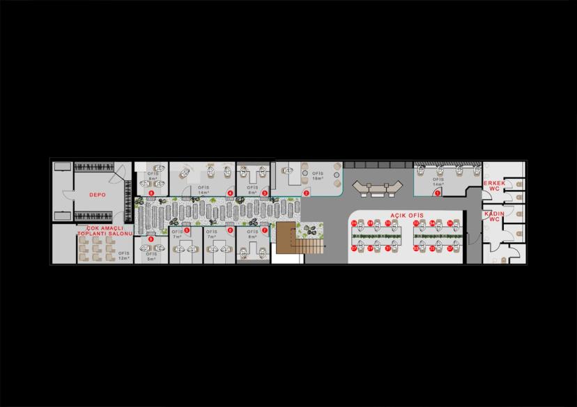 Celsus Habitat Alt Kat Planı